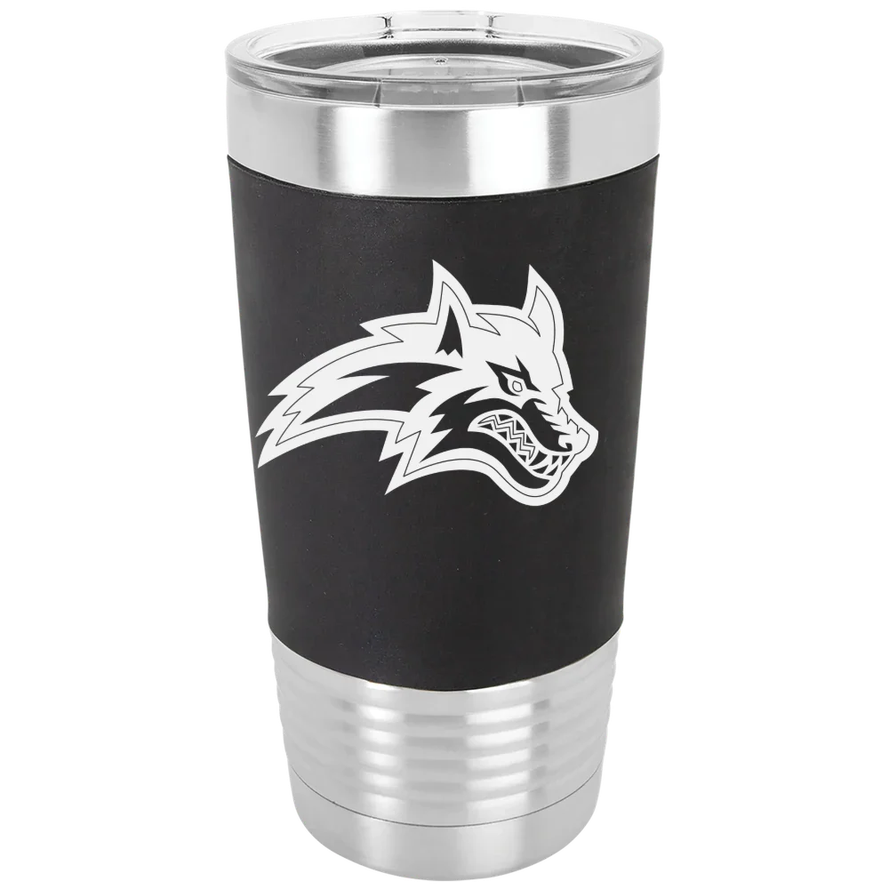 Stony Brook University Polar Camel 20 oz. Silicone Grip Tumbler with Standard Lid