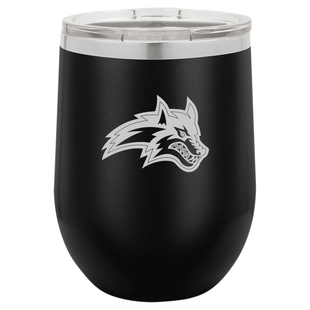 Stony Brook University Polar Camel 12 oz. Stemless Wine Tumbler