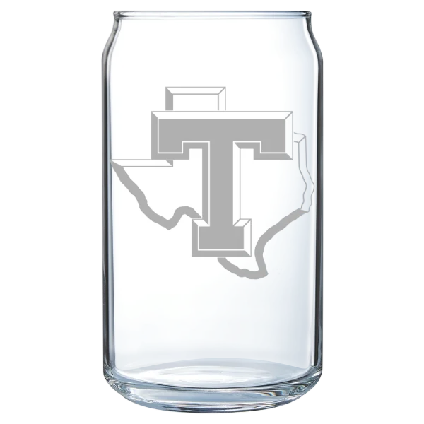 Tarleton State University Polar Camel 16 oz. Can Glass