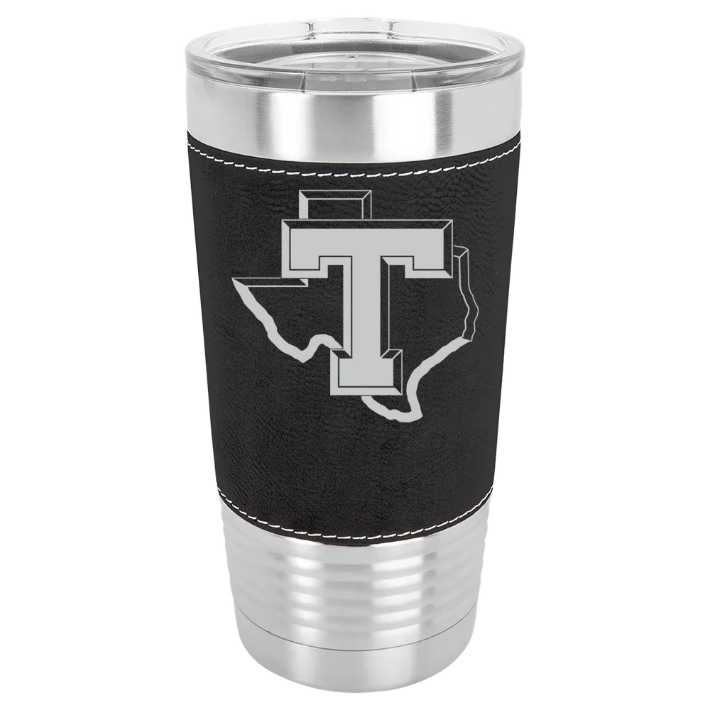 Tarleton State University Polar Camel 20 oz. Leatherette Grip Tumbler with Standard Lid