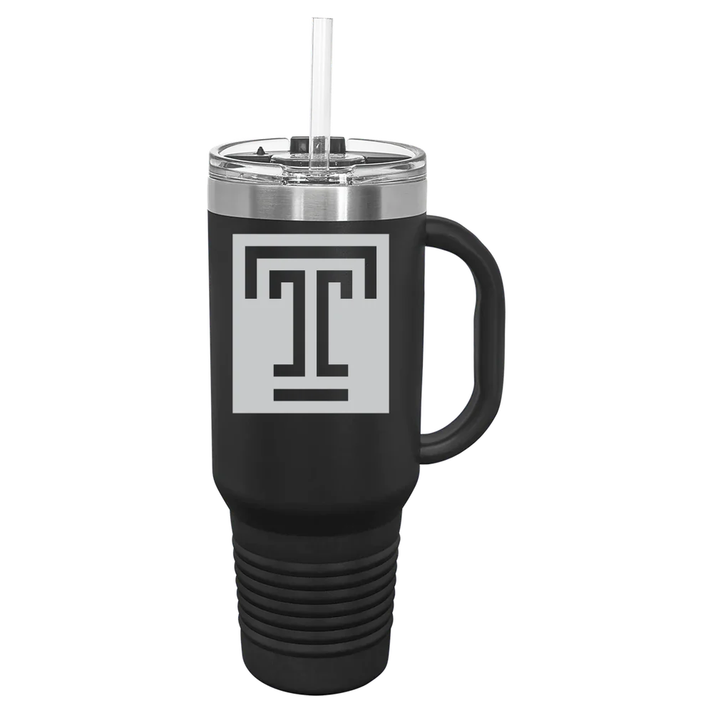 Temple University Polar Camel 40 oz. Travel Mug with Snap Lid & Straw