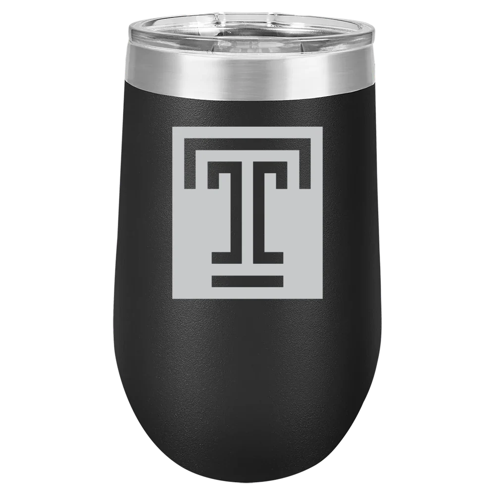 Temple University Polar Camel 16 oz. Stemless Wine Tumbler