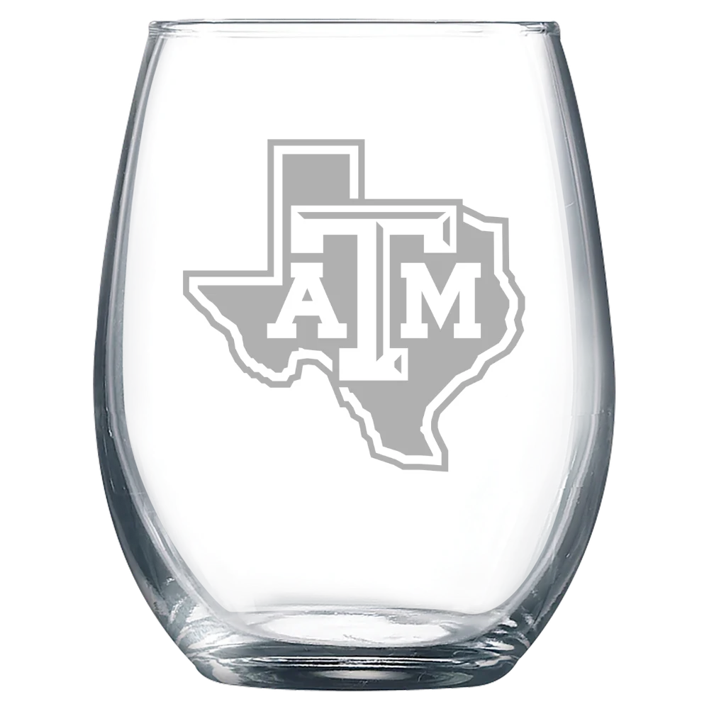 Texas A&M University, College Station Polar Camel 9 oz. Stemless Wine Glass