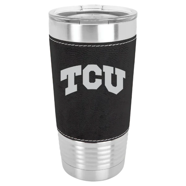 Texas Christian University Polar Camel 20 oz. Leatherette Grip Tumbler with Standard Lid