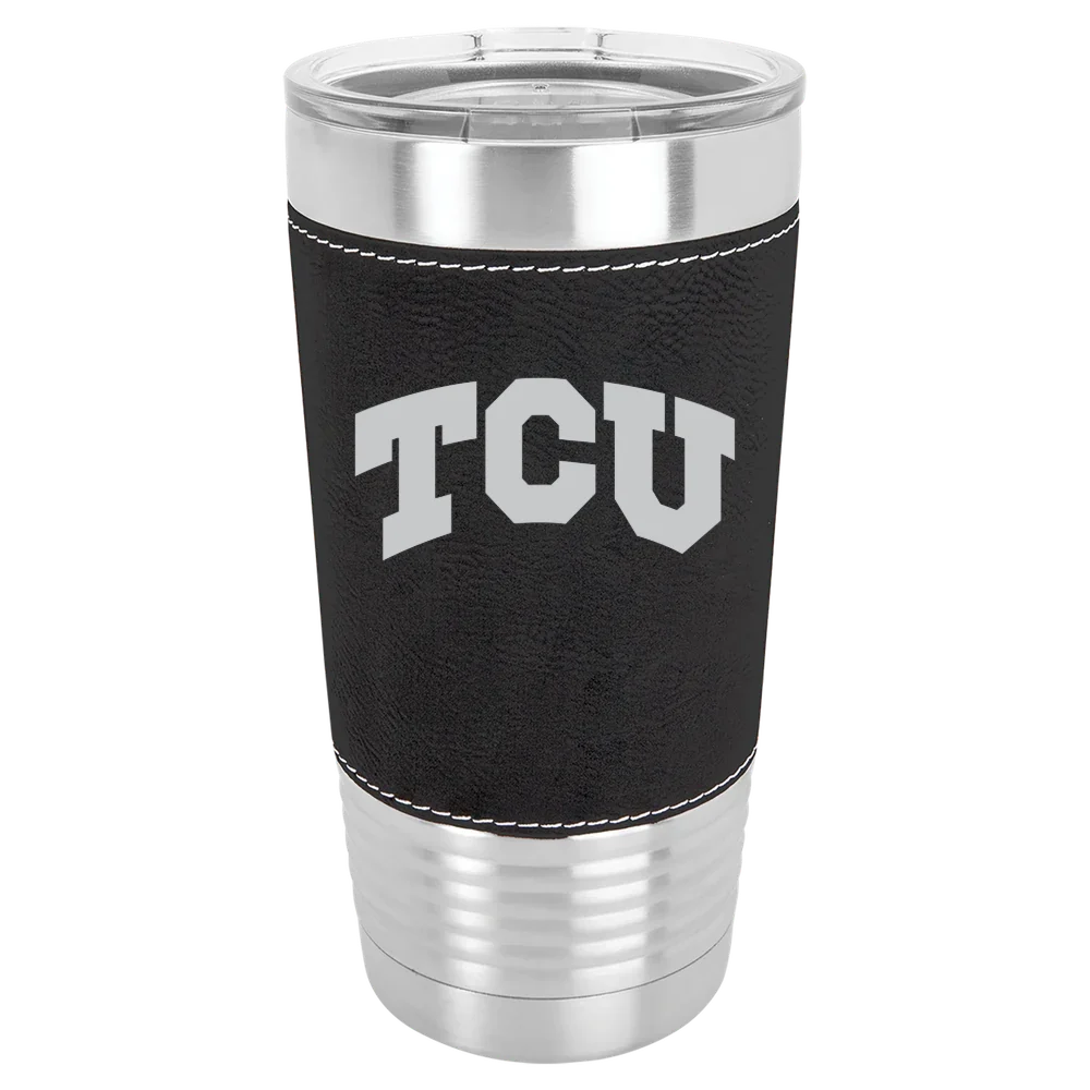 Texas Christian University Polar Camel 20 oz. Leatherette Grip Tumbler with Standard Lid