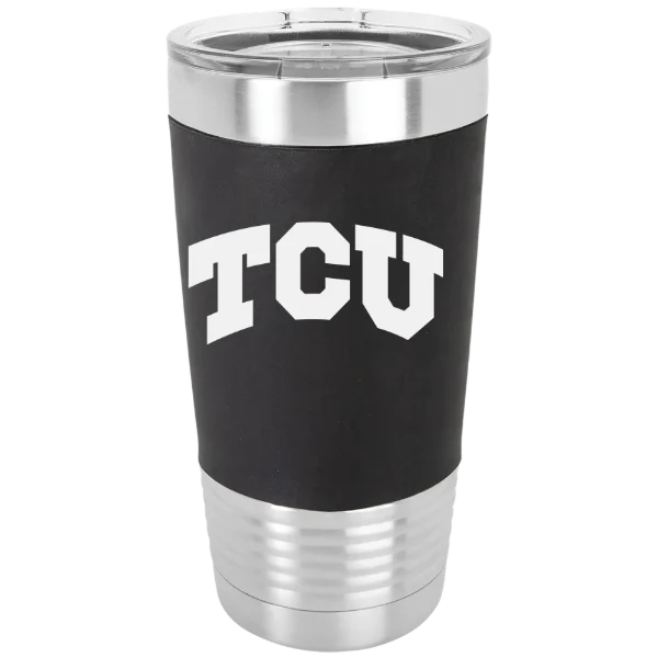Texas Christian University Polar Camel 20 oz. Silicone Grip Tumbler with Standard Lid