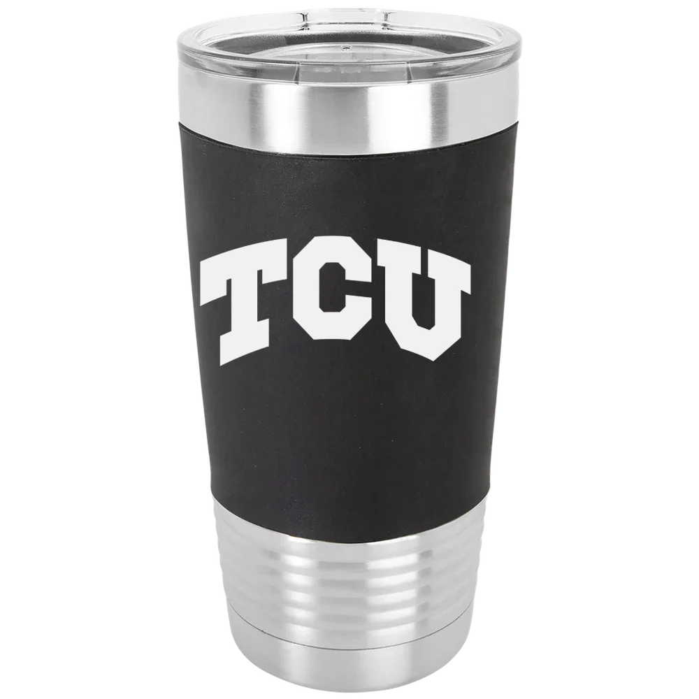 Texas Christian University Polar Camel 20 oz. Silicone Grip Tumbler with Standard Lid