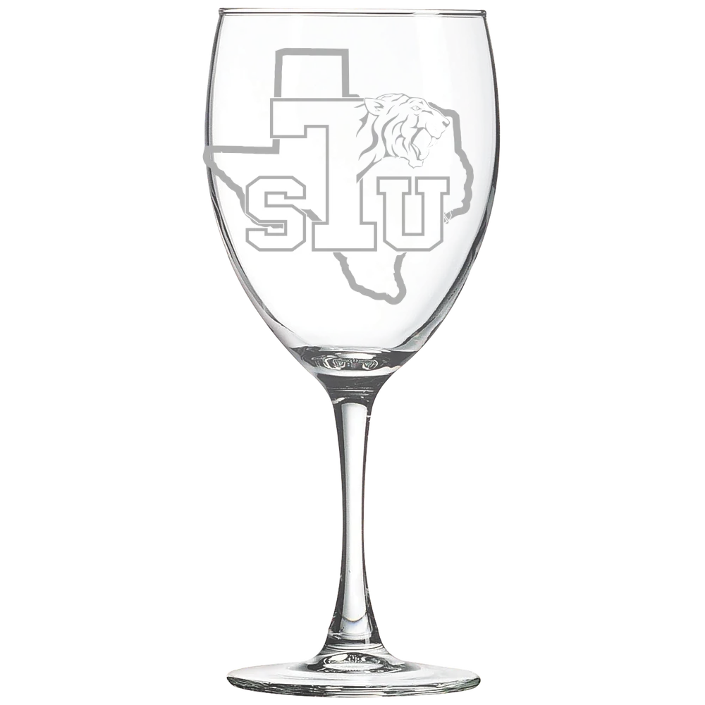 Texas Southern University Polar Camel 10 1/2 oz. Wine Glass