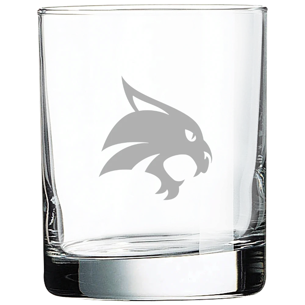 Texas State University Polar Camel 10 1/2 oz. On The Rocks Glass