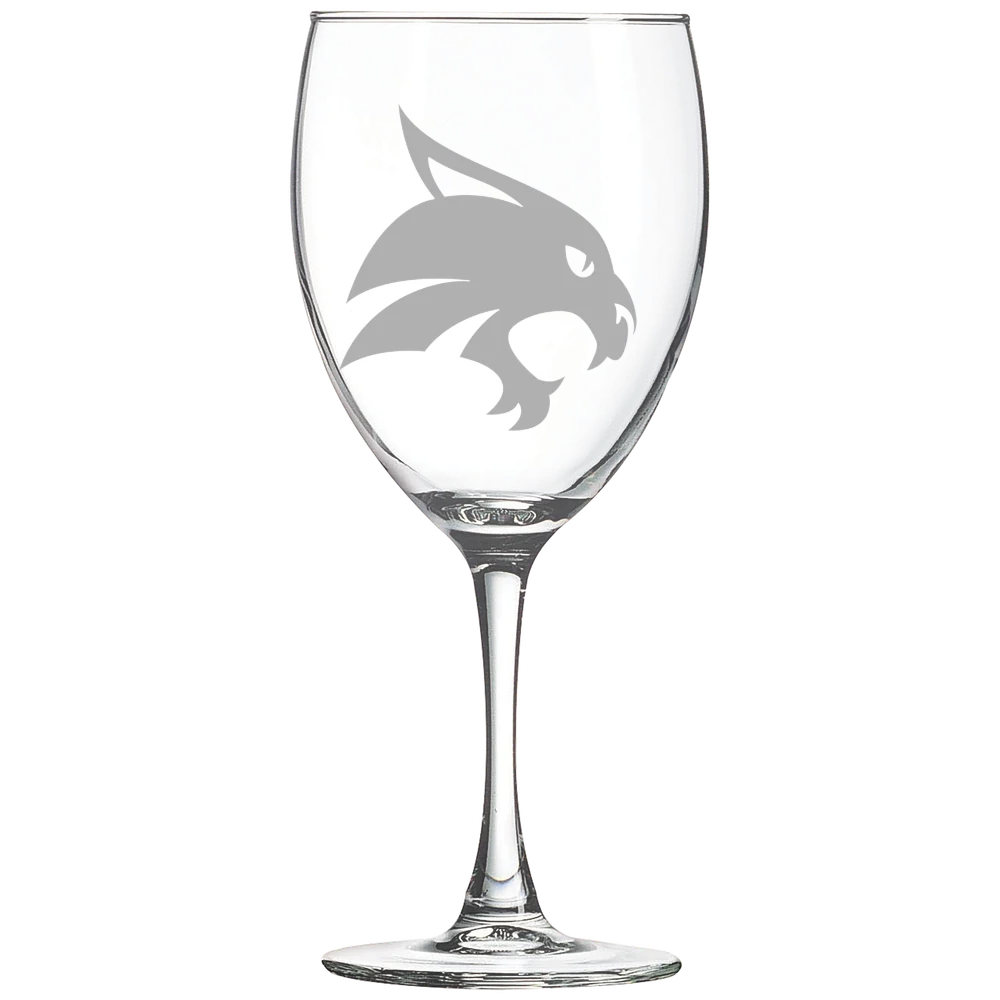 Texas State University Polar Camel 10 1/2 oz. Wine Glass