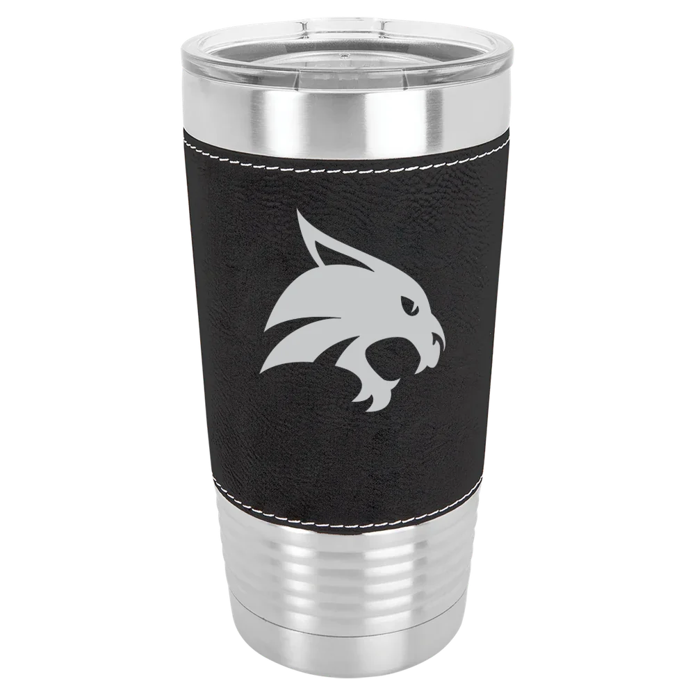 Texas State University Polar Camel 20 oz. Leatherette Grip Tumbler with Standard Lid