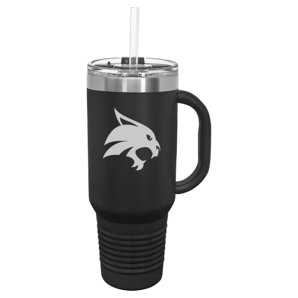 Texas State University Polar Camel 40 oz. Travel Mug with Snap Lid & Straw