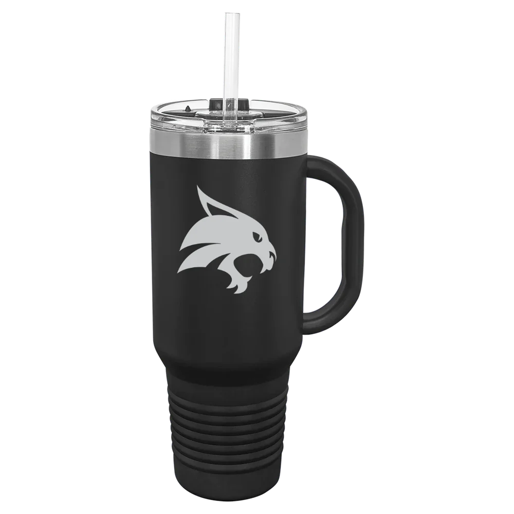 Texas State University Polar Camel 40 oz. Travel Mug with Snap Lid & Straw