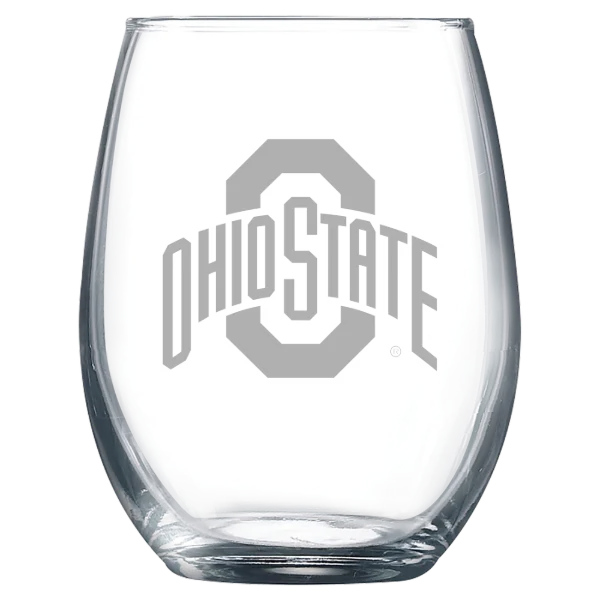 The Ohio State University Polar Camel 9 oz. Stemless Wine Glass