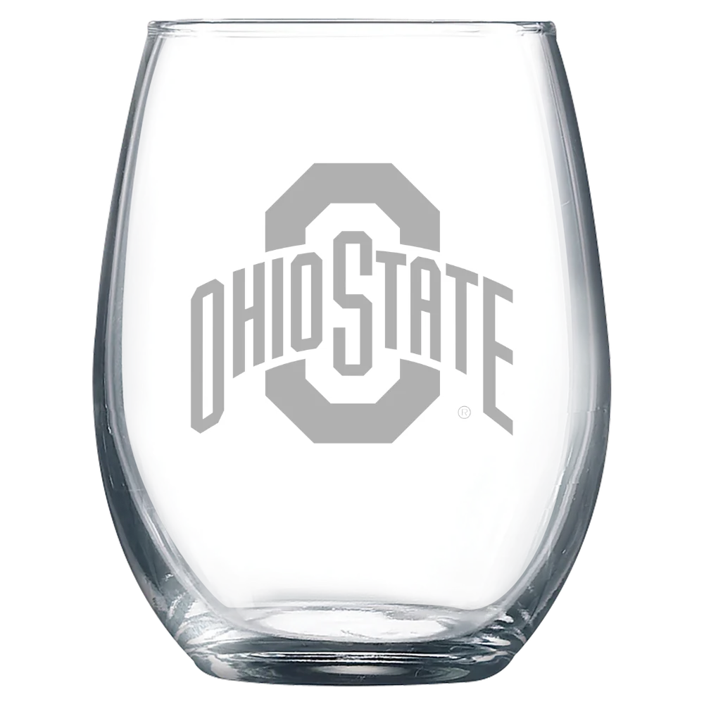 The Ohio State University Polar Camel 9 oz. Stemless Wine Glass