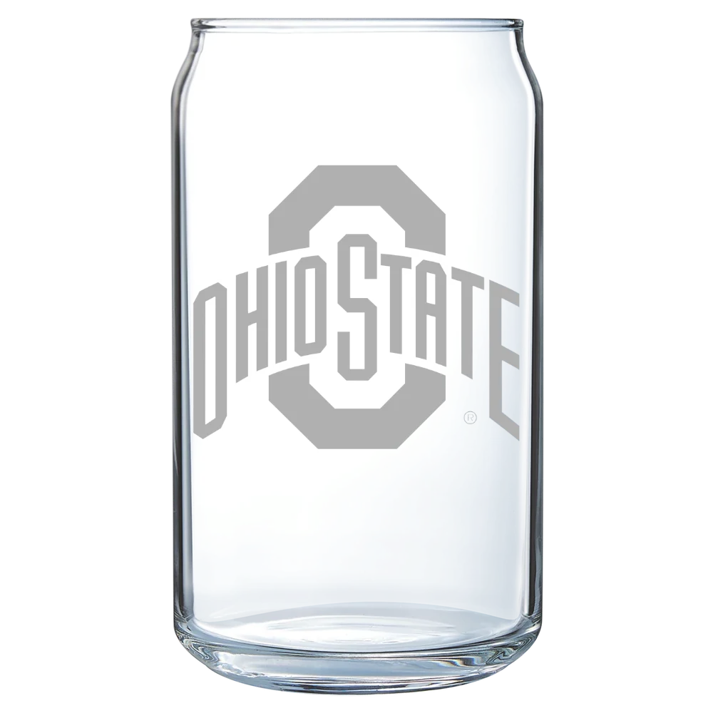 The Ohio State University Polar Camel 16 oz. Can Glass