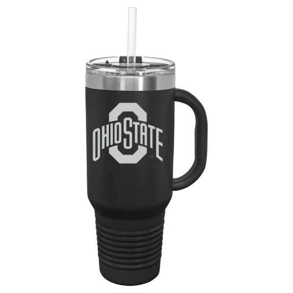 The Ohio State University Polar Camel 40 oz. Travel Mug with Snap Lid & Straw