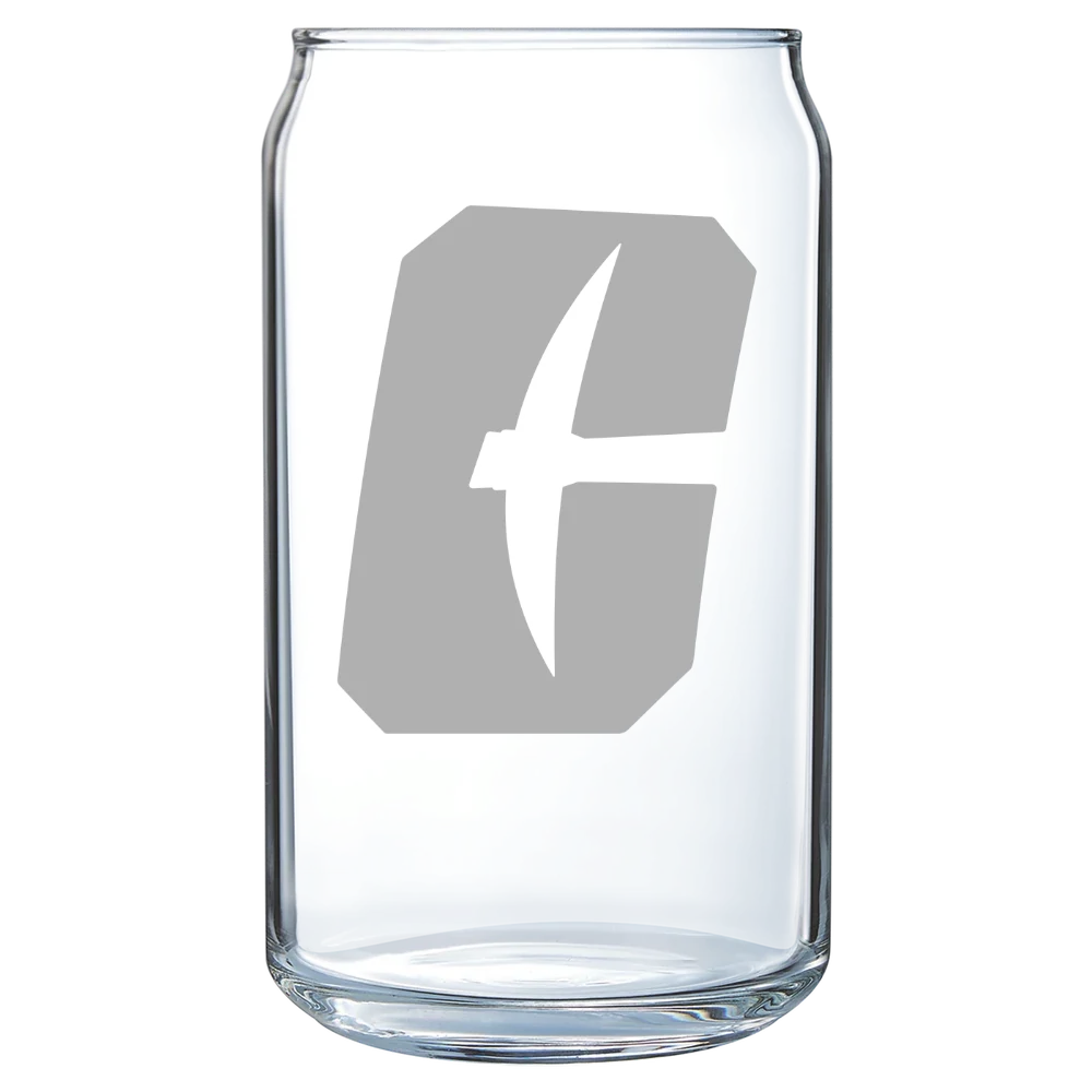 The University of North Carolina at Charlotte Polar Camel 16 oz. Can Glass