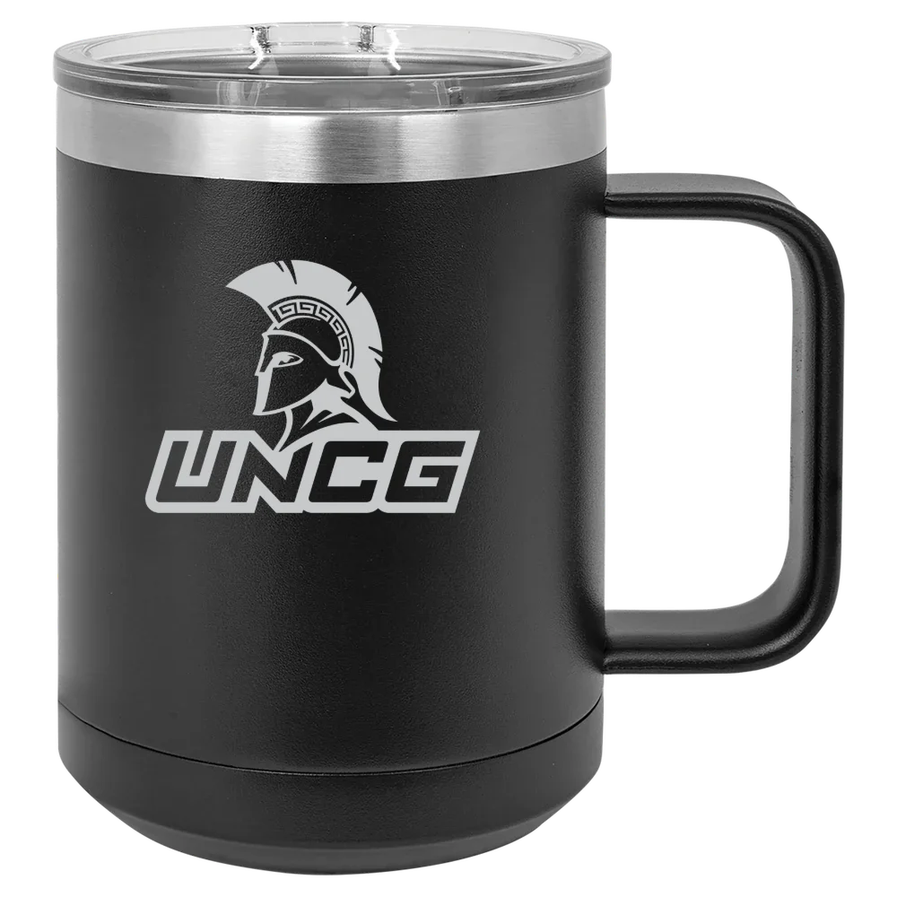 The University of North Carolina at Greensboro Polar Camel 15 oz. Mug with Slider Lid
