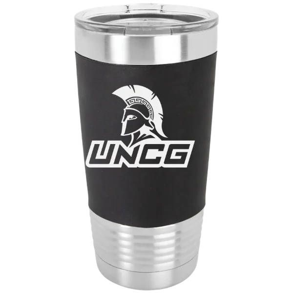 The University of North Carolina at Greensboro Polar Camel 20 oz. Silicone Grip Tumbler with Standard Lid