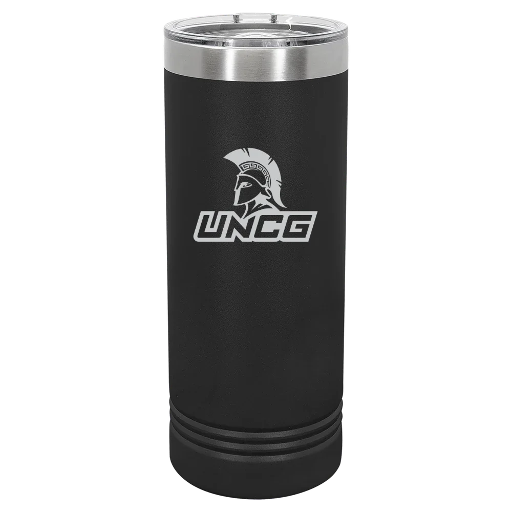The University of North Carolina at Greensboro Polar Camel 22 oz. Skinny Tumbler with Slider Lid