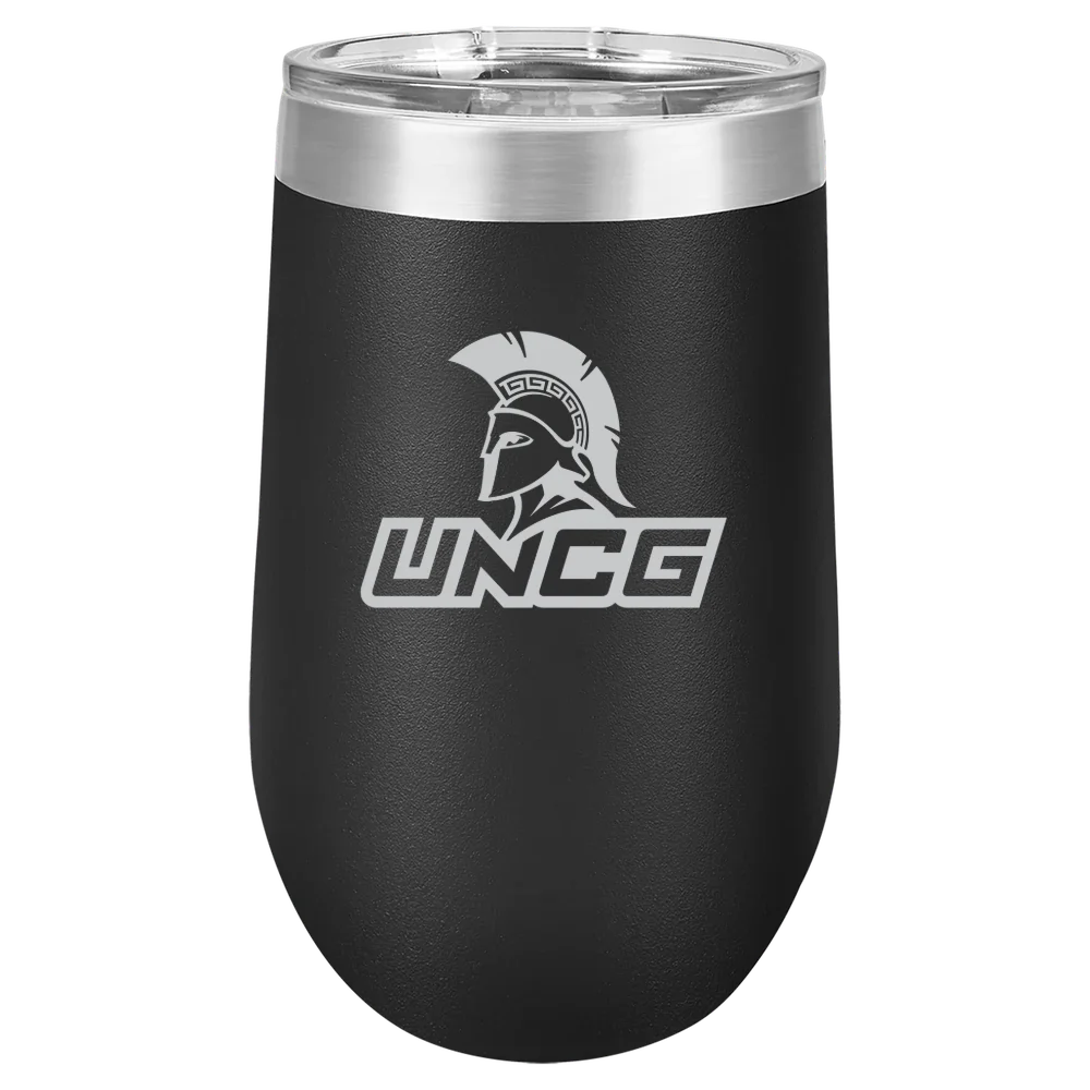 The University of North Carolina at Greensboro Polar Camel 16 oz. Stemless Wine Tumbler