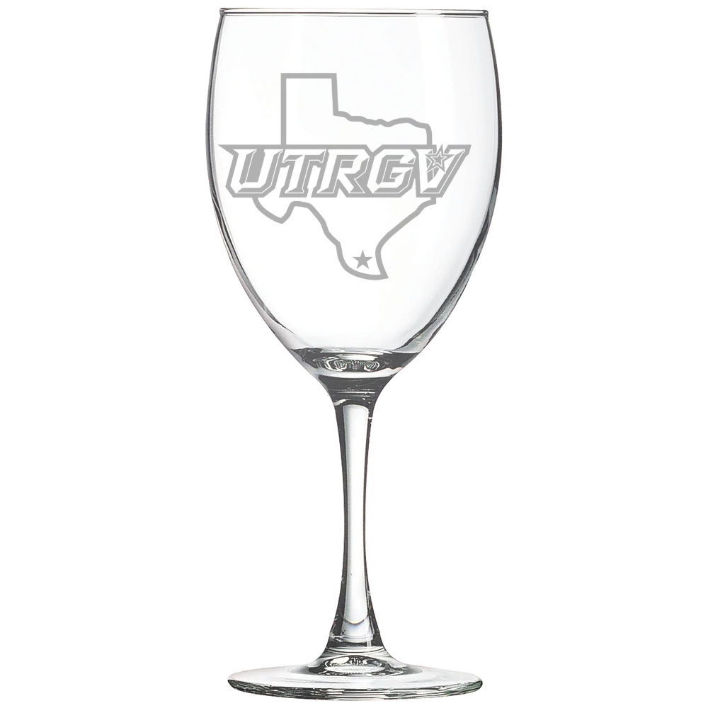 The University of Texas Rio Grande Valley Polar Camel 10 1/2 oz. Wine Glass