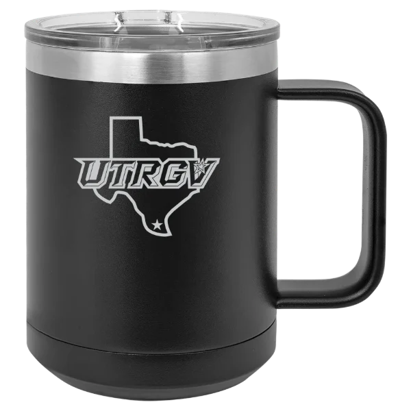 The University of Texas Rio Grande Valley Polar Camel 15 oz. Mug with Slider Lid