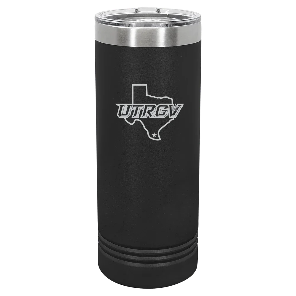 The University of Texas Rio Grande Valley Polar Camel 22 oz. Skinny Tumbler with Slider Lid