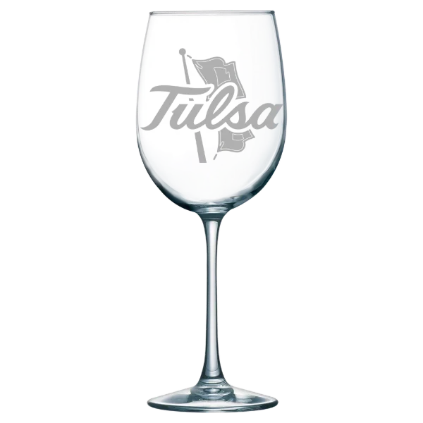 The University of Tulsa Polar Camel 19 oz. Wine Glass
