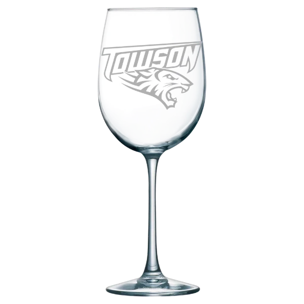 Towson University Polar Camel 19 oz. Wine Glass