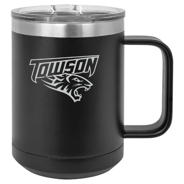 Towson University Polar Camel 15 oz. Mug with Slider Lid