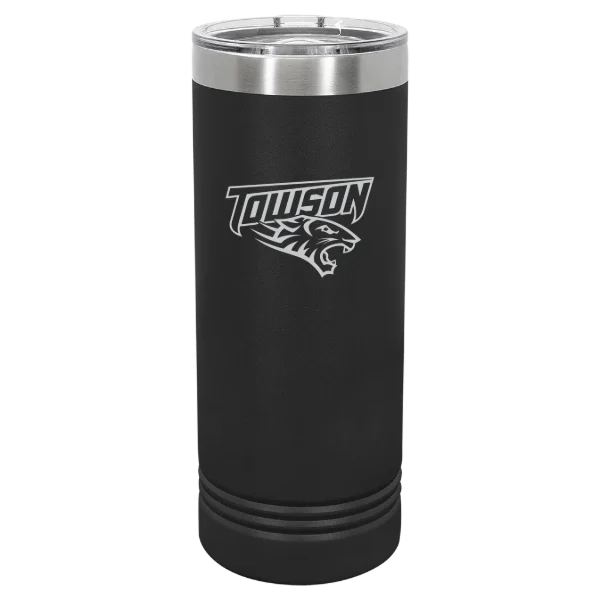 Towson University Polar Camel 22 oz. Skinny Tumbler with Slider Lid