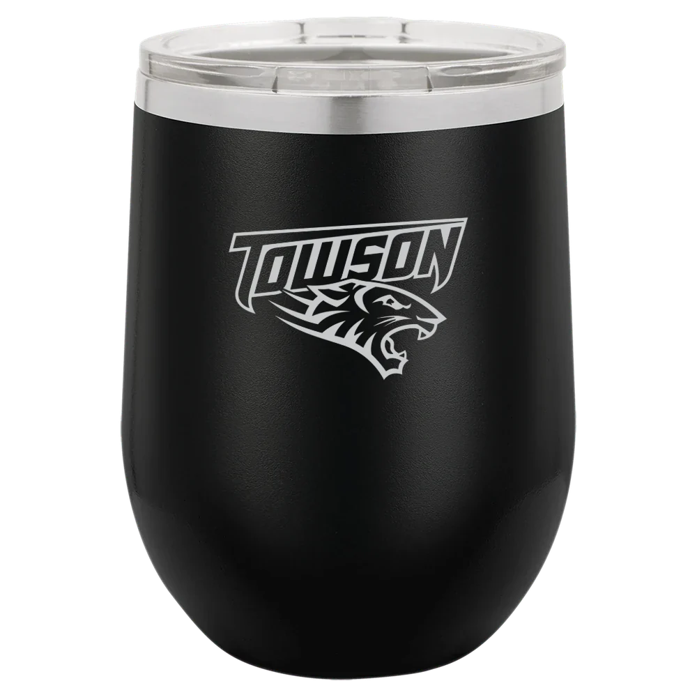 Towson University Polar Camel 12 oz. Stemless Wine Tumbler