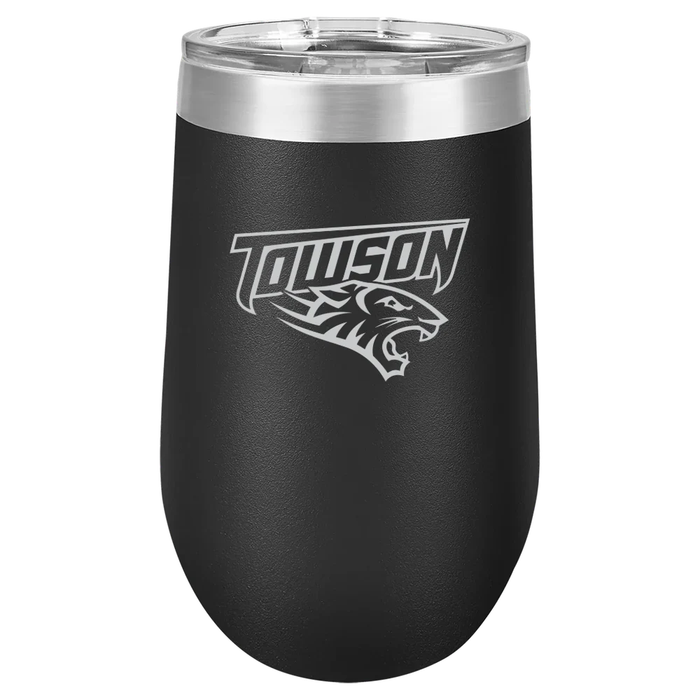 Towson University Polar Camel 16 oz. Stemless Wine Tumbler