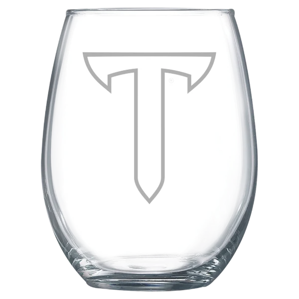 Troy University Polar Camel 15 oz. Stemless Wine Glass