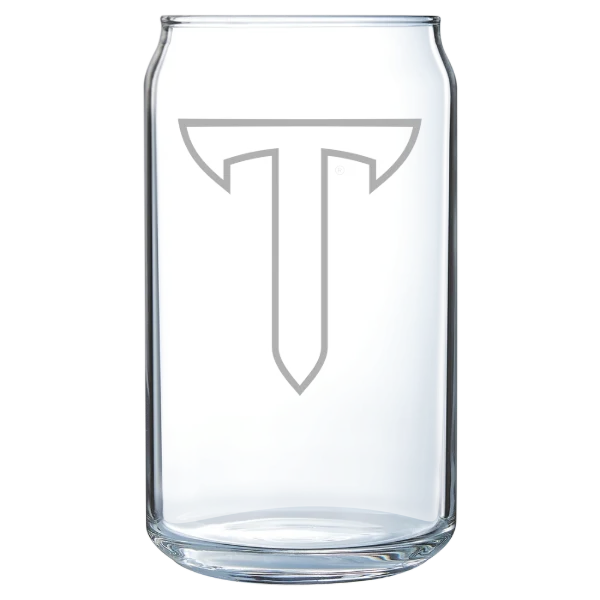 Troy University Polar Camel 16 oz. Can Glass