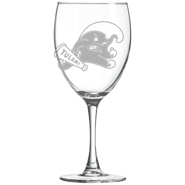 Tulane University Polar Camel 10 1/2 oz. Wine Glass