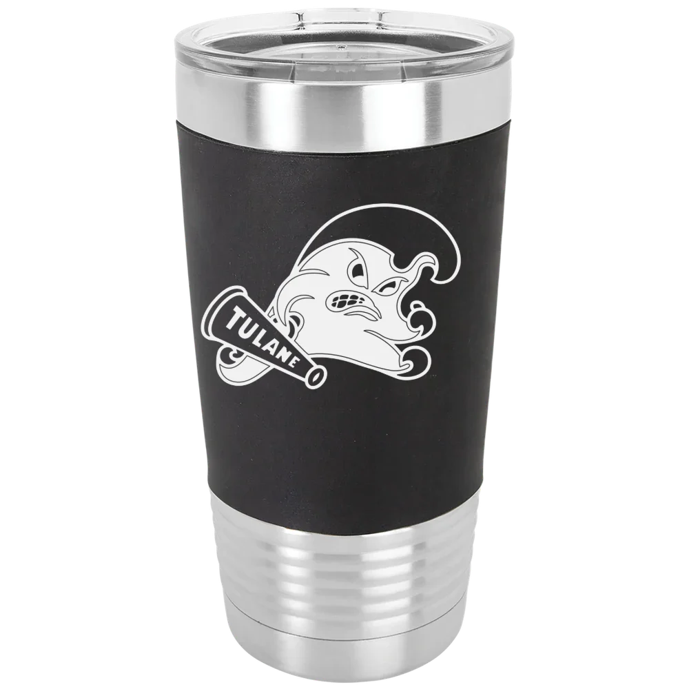 Tulane University Polar Camel 20 oz. Silicone Grip Tumbler with Standard Lid