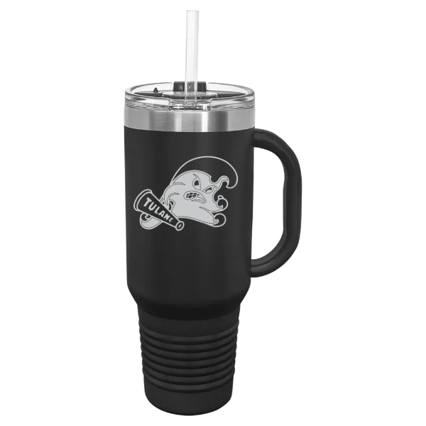 Tulane University Polar Camel 40 oz. Travel Mug with Snap Lid & Straw