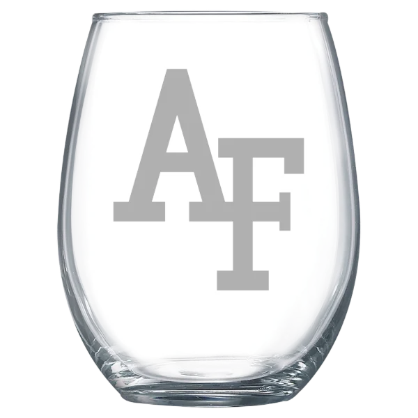 U.S. Air Force Academy Polar Camel 15 oz. Stemless Wine Glass