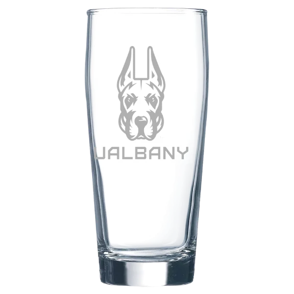 University at Albany Polar Camel 16 oz. Willi Becher Beer Glass