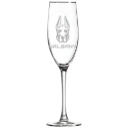 University at Albany Polar Camel 8 oz. Champagne Flute
