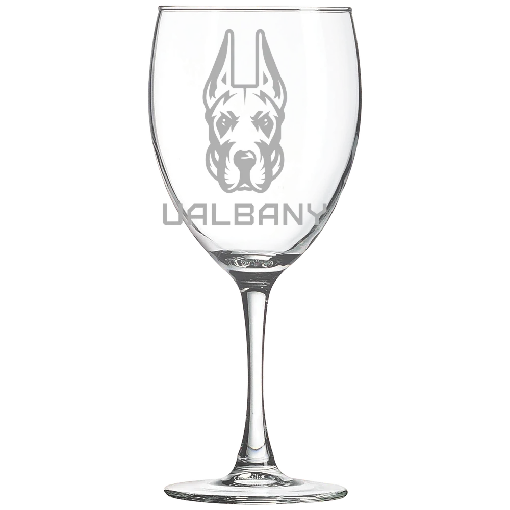 University at Albany Polar Camel 10 1/2 oz. Wine Glass
