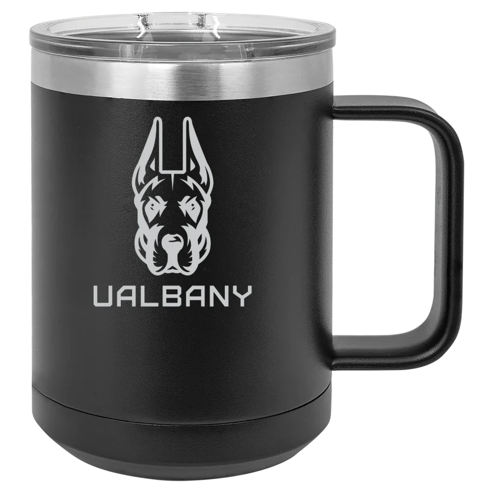 University at Albany Polar Camel 15 oz. Mug with Slider Lid