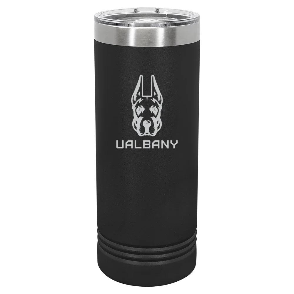 University at Albany Polar Camel 22 oz. Skinny Tumbler with Slider Lid