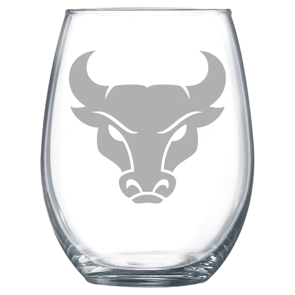 University at Buffalo, the State University of New York Polar Camel 15 oz. Stemless Wine Glass