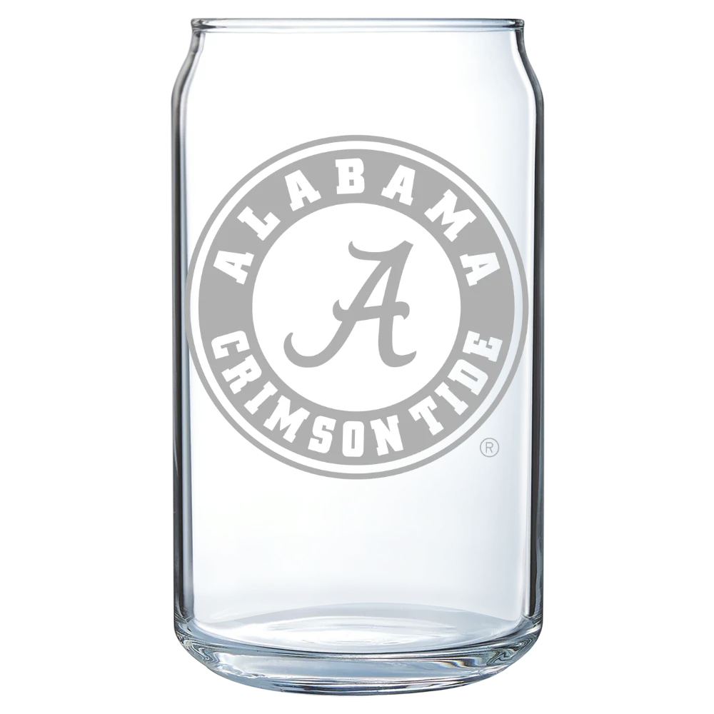 University of Alabama Polar Camel 16 oz. Can Glass
