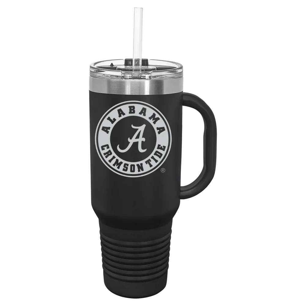 University of Alabama Polar Camel 40 oz. Travel Mug with Snap Lid & Straw