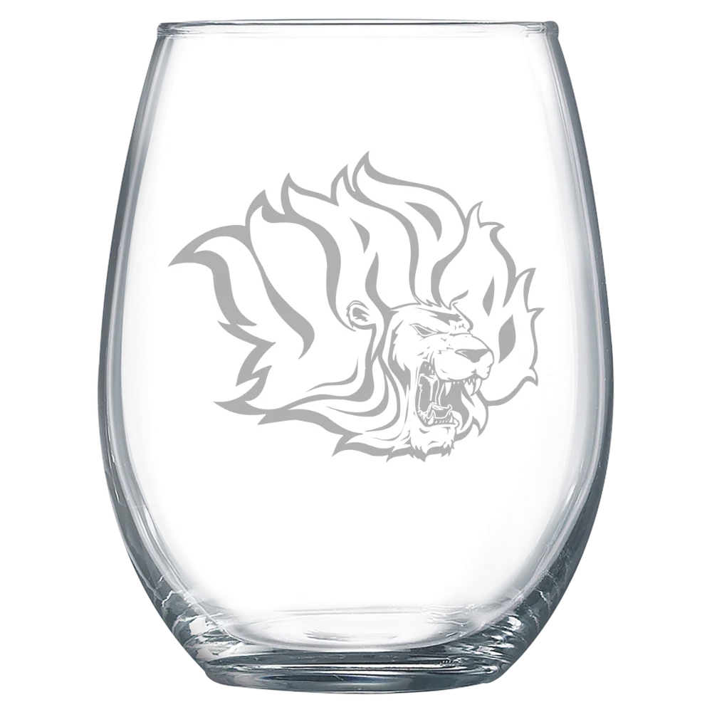 University of Arkansas, Pine Bluff Polar Camel 15 oz. Stemless Wine Glass